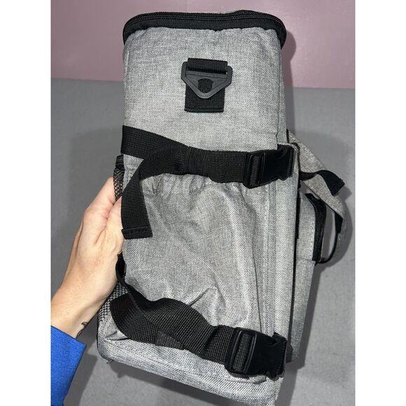 Modoker Overnight Travel Bag Gray Diaper Bag Weekender - Picture 4 of 6